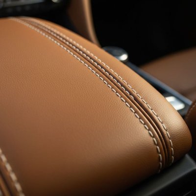 Premium Tan Leather Car Seat Cover