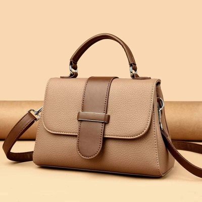 Elegant Beige Leather Handbag